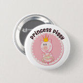 Princess_Piggy Ronde Button 5,7 Cm (Voorkant /achterkant)