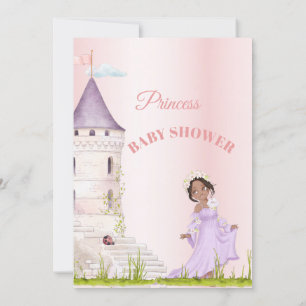 Princess Pink Baby Girl Shower Kaart