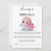 Princess Pink Dinosaur Hoe groot is de buik van ma (Voorkant)