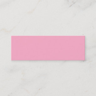 Princess Pink Girly Pastel Roze alleen kleurenroze Mini Visitekaartje