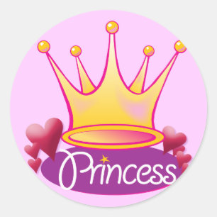  Princess Pink Ronde Sticker