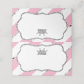 Princess Place Cards, Eten Kaarten, Faux Gold (Buitenkant ongevouwen)