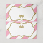 Princess Place Cartes, Cartes Alimentaires, Faux G (Extérieur déplié)