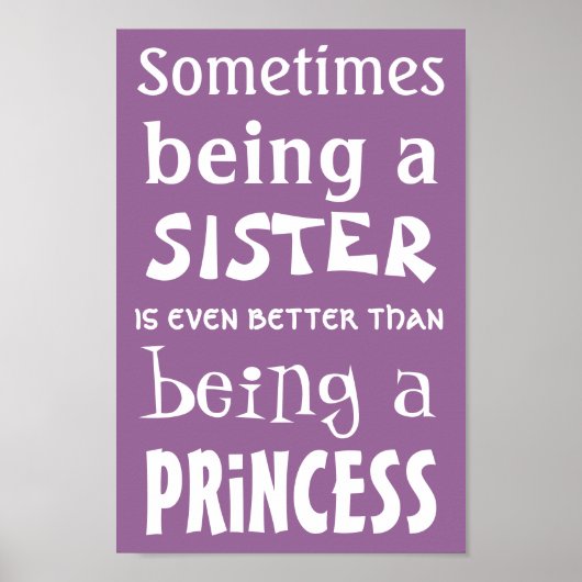 Princess poster for sisters (Devant)