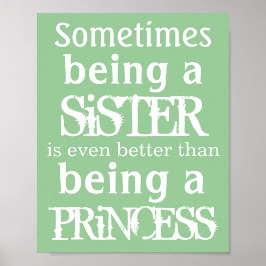 Princess poster voor zussen (Voorkant)