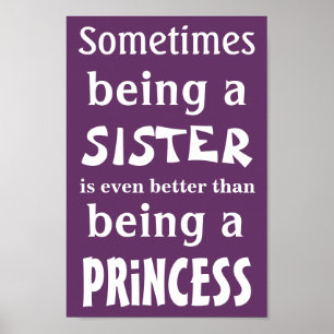 Princess poster voor zussen