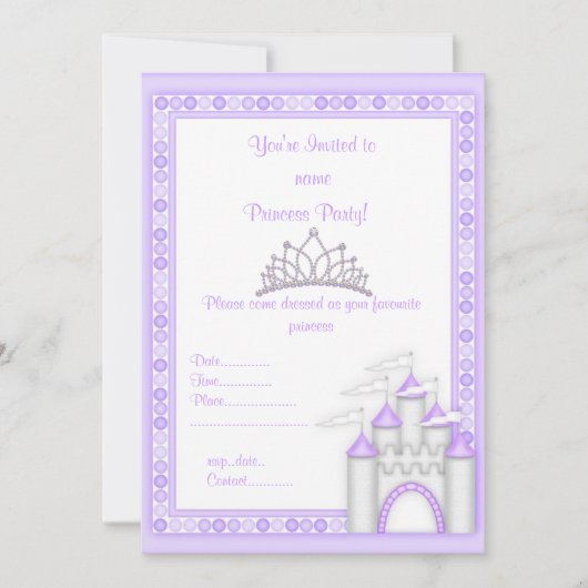 PRINCESS PRIVÉ INVITATION DU PARTI (Devant)