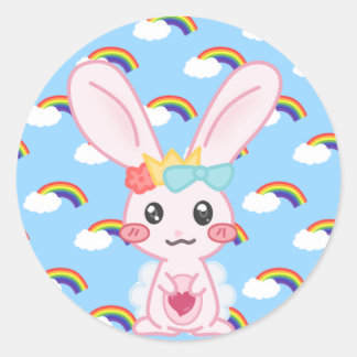 Princess Rainbow Ronde Sticker