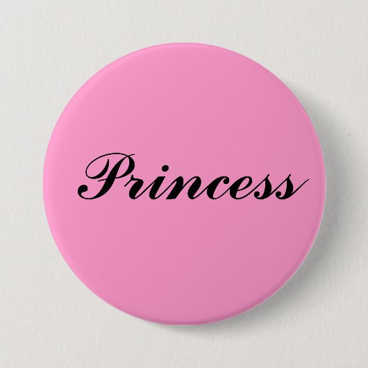Princess Ronde Button 7,6 Cm (Voorkant)