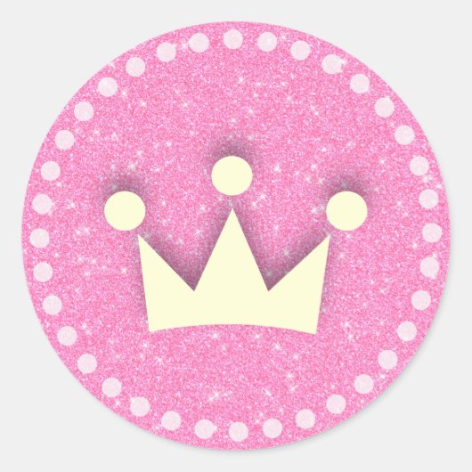 Princess Ronde Sticker (Voorkant)