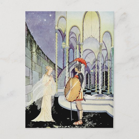 Princess Rosette en Soldier Briefkaart (Voorkant)