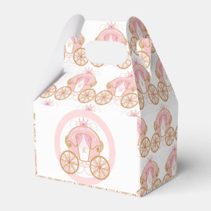 Princess Royal Carriage Pink & Gold Birthday Party Bedankdoosjes