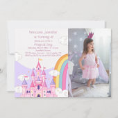 Princess Royal Castle Anniversaire Fête Invitation (Devant)