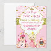 Princess Royal fileffer girl-uitnodiging. Kaart (Voorkant / Achterkant)