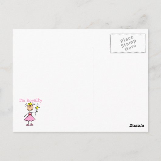 Princess Royalty Briefkaart (Achterkant)