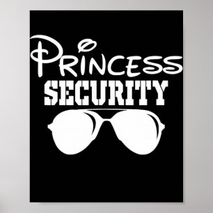 Princess Security Birthday Party Matching Family Poster