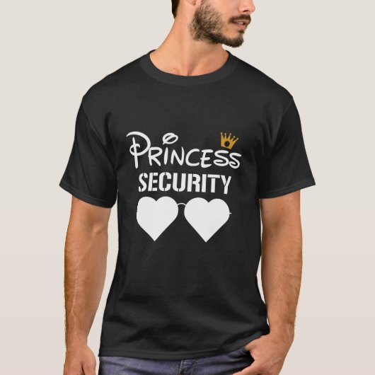 Princess Security, Funny Princess Vacation T-shirt (Voorkant)