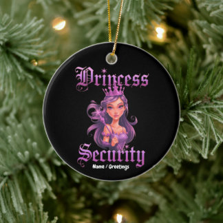  Princess Security Gothic Purple Fairy Graphic Keramisch Ornament