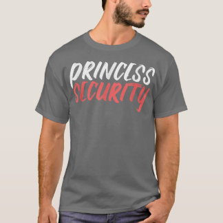 Princess Security Halloween Costume Dad Mannen Mat T-shirt
