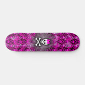 Princess Skull & Botten Skateboard (Horizontaal)