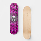 Princess Skull & Botten Skateboard (Voorkant)