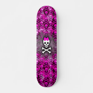 Princess Skull & Botten Skateboard