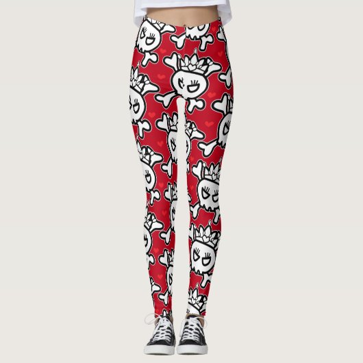 Princess Skull Leggings (Voorkant)