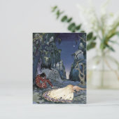 Princess Sleeping in Forest Briefkaart (Staand voorkant)