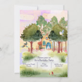 Princess Snowy Anniversaire Invitation (Dos)