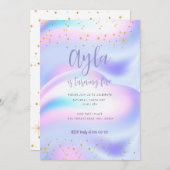 Princess Sparkles 5e Invitation anniversaire (Devant / Derrière)