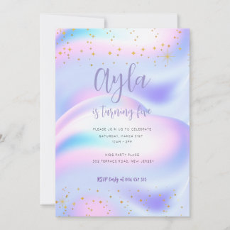 Princess Sparkles 5e Invitation anniversaire