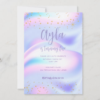 Princess Sparkles 5e Invitation anniversaire