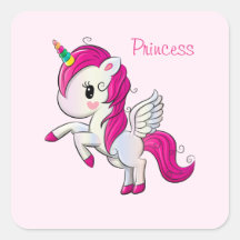 Princess Square Sticker