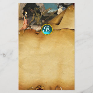 PRINCESS ST.GEORGE AND DRAGON, Parchment Monogram Briefpapier