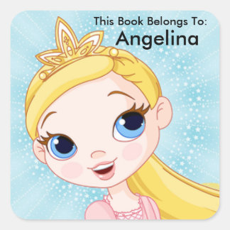 Princess Sticker, Ce Livre Appartient À, Étiquette