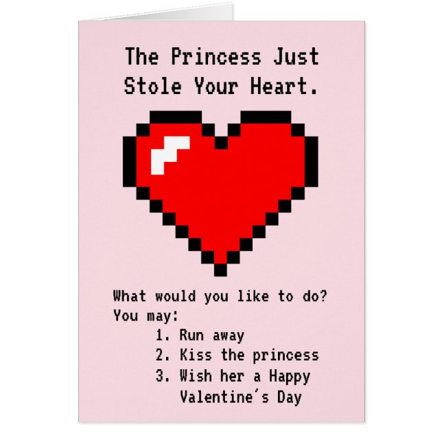 Princess Stole Your Heart - Nerdy Joke Video Game (Devant)