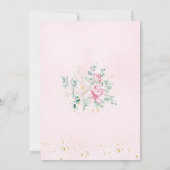 Princess Swan Baby shower Kaart (Achterkant)