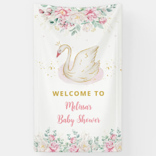 Princess Swan Baby shower Welkom Spandoek