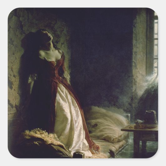 Princess Tarakanova, 1864 Vierkante Sticker (Voorkant)