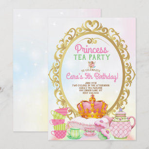 Princess Tea Party Verjaardagsfeestje Kaart