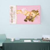 Princess Teddy Bear Baby shower Spandoek (Beurs)