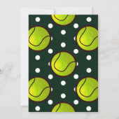 Princess Tennis Invitations de fête d'anniversaire (Dos)