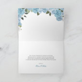 Princess Tiara Light Blue Rozen Bedankkaart (Binnen)