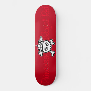 Princess Tiara op Royal Red Skateboard