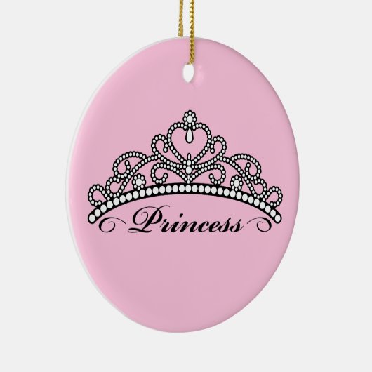 Princess Tiara Ornament (roze achtergrond) (Rechts)