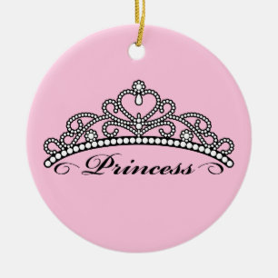 Princess Tiara Ornament (roze achtergrond)