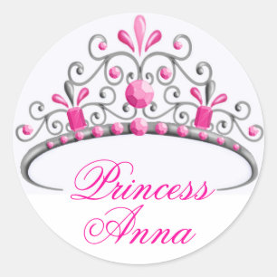 Princess Tiara Verjaardag Stickers