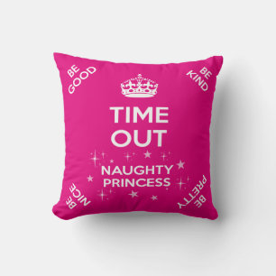 Princess Time Out/Naughty Seat Cushion Kussen