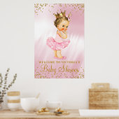 Princess Tutu Baby shower Affiche de bienvenue Bru (Cuisine)