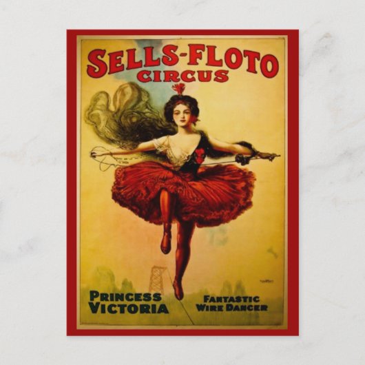 Princess Victoria  Circus Briefkaart (Voorkant)
